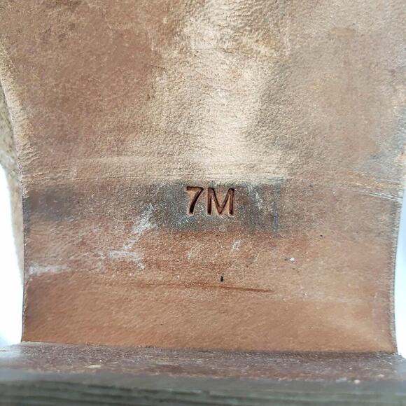 Tory Burch Womens Green Brown Suede Block Heel Ankle Boots Booties Size 7 - Picture 8 of 11